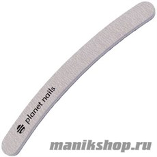 20216 Пилка Planet Nails 100/100 (Серая, бумеранг, зебра)