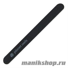 Planet Nails Пилка на деревянной основе 100/180 (Черная, 18 см)
