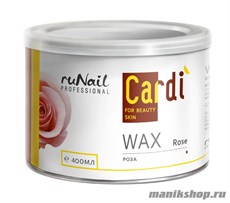 2028 RuNail Воск для депиляции Cardi (Роза) 400мл