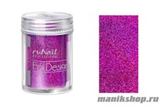 1992 RuNail Дизайн для ногтей: фольга (малиновая, голографическая) 1,5м