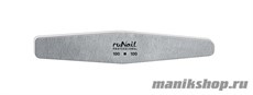 0240 RuNail Пилка для искусственных ногтей (серая, ромб, 100/100)