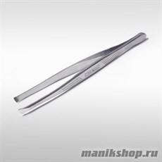 5434 П-01 Сталекс Пинцет для бровей (T3-10-01)  (TC-10/1)  широкие прямые кромки