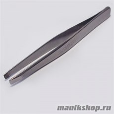5573 П-06 Сталекс Пинцет для бровей (ТBC-10/1) широкие прямые кромки