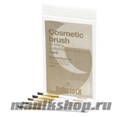 3080184 RefectoCil Кисть для окраски бровей жесткая 1 шт (Золотистая)