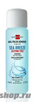 Sophin Sea breeze Жидкость для снятия лака (c витаминами Е, В5) 100 мл