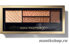 50252 Max Factor Тени для век и бровей (2в1)  4-цветные Smoky Eye Drama, цвет №03 Sumptuous Golds