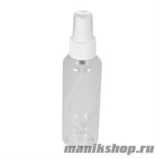 20-017Ф Irisk Бутылочка пластик прозрачная с распылением 100мл