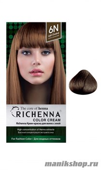 RICHENNA № 6N Крем-краска для волос с хной Светло-каштановый