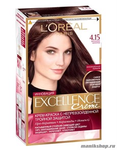 Краска для волос L'Oreal Paris Excellence, тон 4.15 Ледяной шоколад