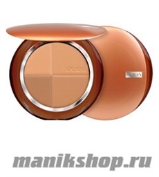 00568 02 Pupa Пудра для лица бронзирующая 4SAN с SPF15 №2 Золотая гармония (4 цвета загара)