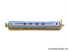 Dewal Коклюшки для волос серо-голубые, длинные d-12мм 12шт