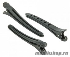 2148 JB0018 Dewal Зажимы для волос черные 11,8см 6шт/уп