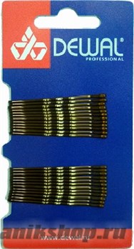 5224 SLN50V-3/24 Dewal Невидимки коричневые, волна 50мм, 24шт