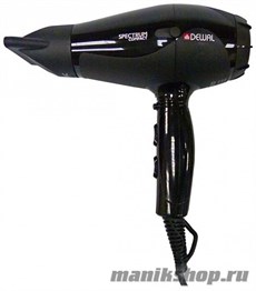 2233 Dewal 03-109 Black Фен для волос Spectrum Compact 2000Вт, 2 насадки