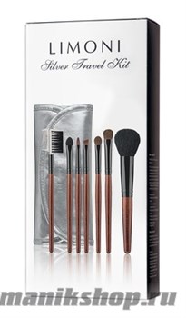 LIMONI Набор кистей "SILVER TRAVEL KIT" 7 предметов
