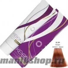 8 Крем краска для волос KEEN 100мл 8.34 Блондин золотисто-медный