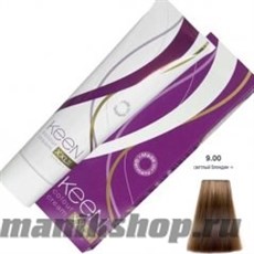 9 Крем краска для волос KEEN 100мл 9.00+ Интенсивный светлый блондин