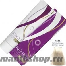 Крем краска для волос KEEN 100мл 12.65 Платиновый фиолетово-красный блондин