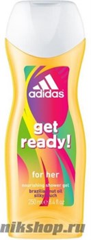 ADIDAS Гель для душа "GET READY!" питательный с маслом бразильского ореха 250мл