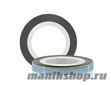 2526 RuNail Самоклеющаяся лента для дизайна ногтей Серебро, голография 20метров, ширина 0,1см