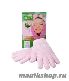 SpaBelle Увлажняющие SPA перчатки МИКРОФИБРА с гелевой пропиткой (розовые, зеленые)