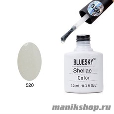 520 Bluesky Shellac Mother of Pearl 10мл (прозрачный с голографическими блестками)