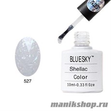 527 Bluesky Shellac Zillionaire 10мл (прозрачный, с мелкой голографической слюдой)