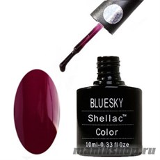 80557 Bluesky Shellac Tinted Love 10мл (розово-бордовый, без блесток и перламутра, плотный)