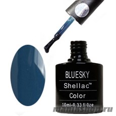 80558 Bluesky Shellac Blue Rapture 10мл (кобальтовый, без блесток и перламутра, плотный)