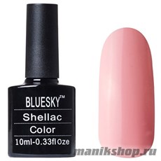 80562 Bluesky Shellac Blush Teddy 10мл (цвет чайной розы, с еле заметным микроперламутром, плотный)