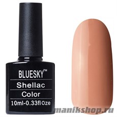 80563 Bluesky Shellac Satin Pajamas 10мл (светло-коричневый, без блесток и перламутра, плотный)