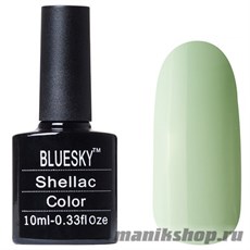 80569 Bluesky Shellac Mint Convertible 10мл (пастельный мятный, без блесток и перламутра, плотный)