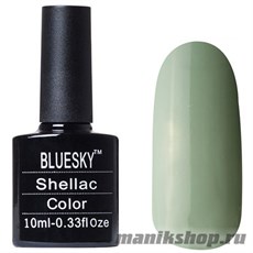 80570 Bluesky Shellac Sage Scarf 10мл (темный болотно-зеленый, без блесток и перламутра, плотный)