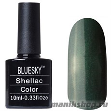 80574 Bluesky Shellac Serene Green 10мл (темно-травянистый, перламутровый, плотный)