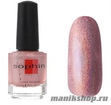 № 205 Sophin Лак для ногтей 12мл (Голографический, сиренево-розовый, плотный)