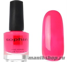 № 233 Sophin Лак для ногтей 12мл (Неоново-розовый, без блесток и перламутра)
