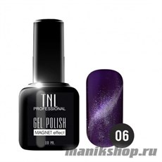 Гель-лак "TNL Кошачий глаз" №06 сиреневый 10мл