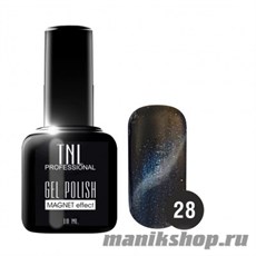 Гель-лак "TNL Кошачий глаз" №28 темно-синий 10мл