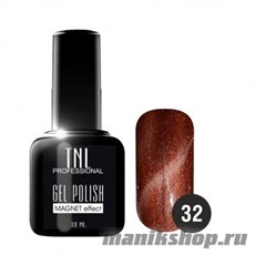 Гель-лак "TNL Кошачий глаз" №32 бордовый 10мл