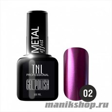 Гель-лак "TNL Metal" №02 фиолетовый металлик 10мл