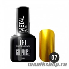 Гель-лак "TNL Metal" №07 золотой металлик 10мл