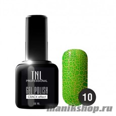 Цветной гель-лак TNL Crack №10 Малахитовый 10мл