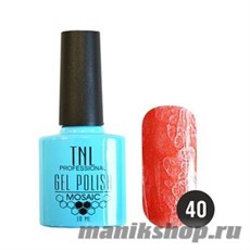 TNL Гель-лак Mosaic effect №40 (ГРЕЙПФРУТ) 10мл