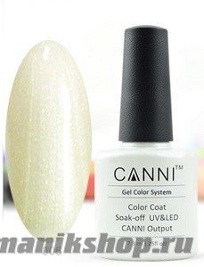 006 Canni Гель-лак Gel Color 7,3мл C серебристым перламутром