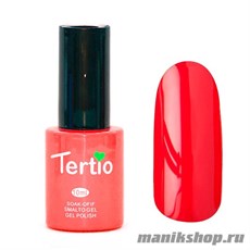 002 Гель лак Tertio 10мл Спелая вишня, без блесток и перламутра, плотный