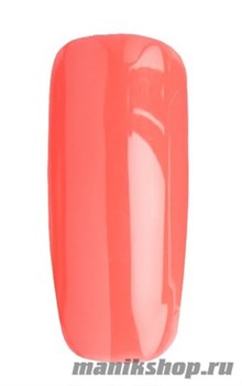 017 Гель лак Tertio 10мл Насыщенный неоновый коралловый, без блесток и перламутра, плотный
