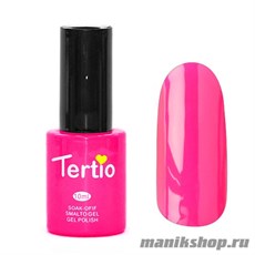 018 Гель лак Tertio 10мл Яркая фуксия, без блесток и перламутра, плотный