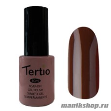 036 Гель лак Tertio 10мл Молочный шоколад, без блесток и перламутра, плотный