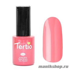 041 Гель лак Tertio 10мл Умеренно-розовый, без блесток и перламутра, плотный