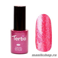 063 Гель лак Tertio 10мл Ярко-малиновый с микрослюдой, плотный